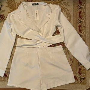 White Short set
